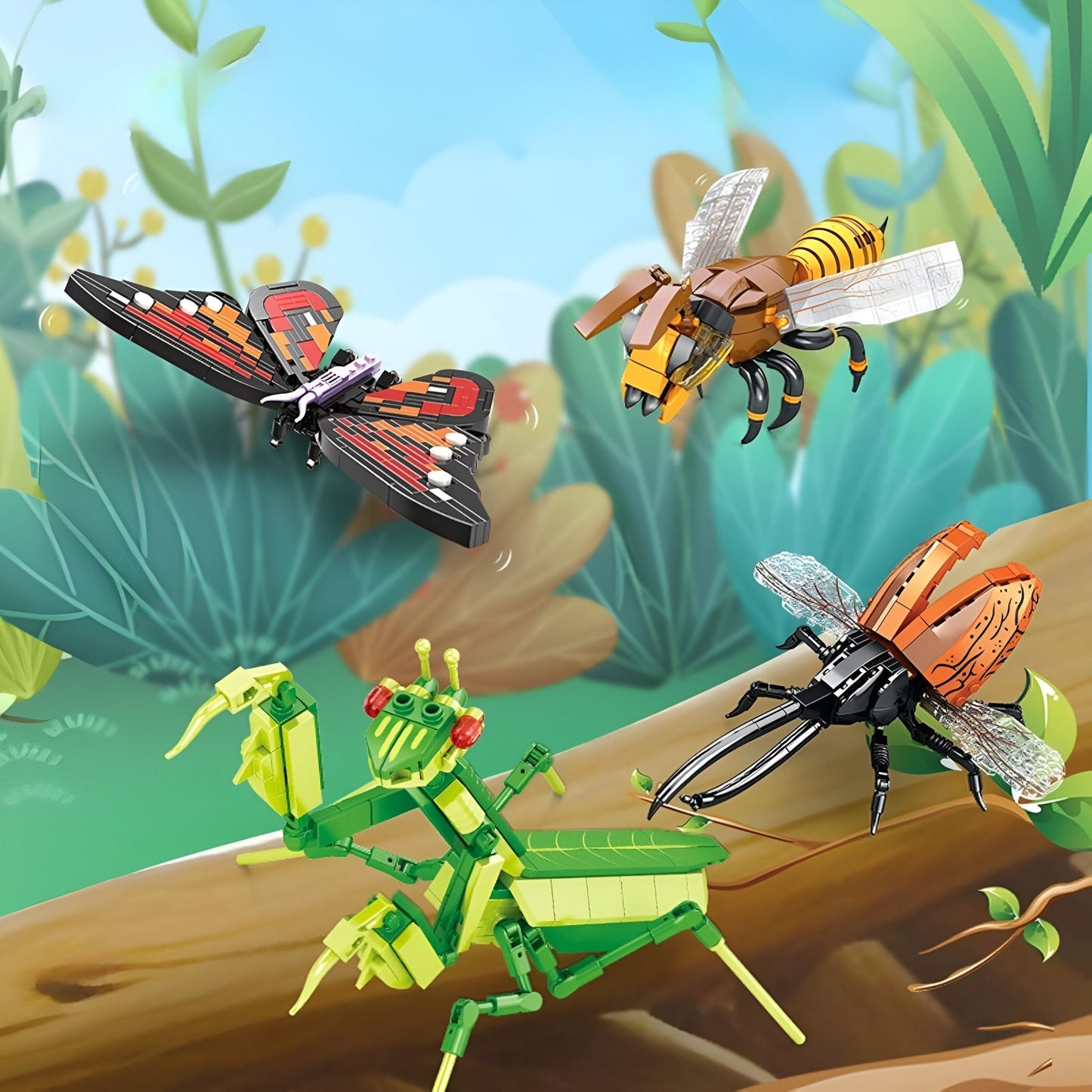 Insect STEM Building Set – 727 PCS Nature - Inspired Brick Kit - STEM Building Toy by LULEGO