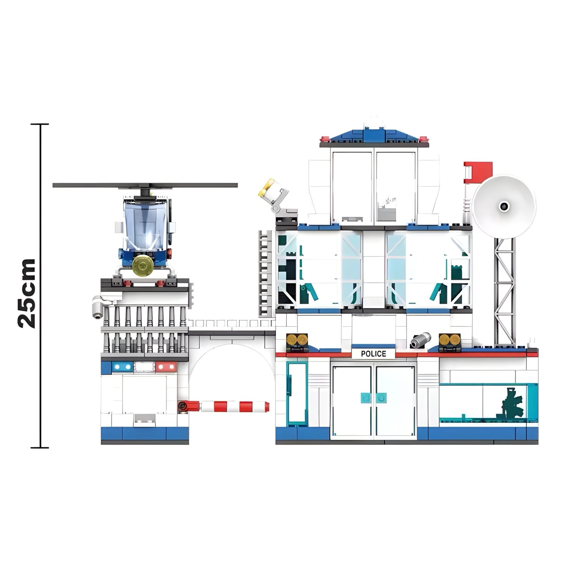 SWAT Police Station – 563 PCS STEM Action Toy for Kids 6+ - STEM Building Toy by LULEGO