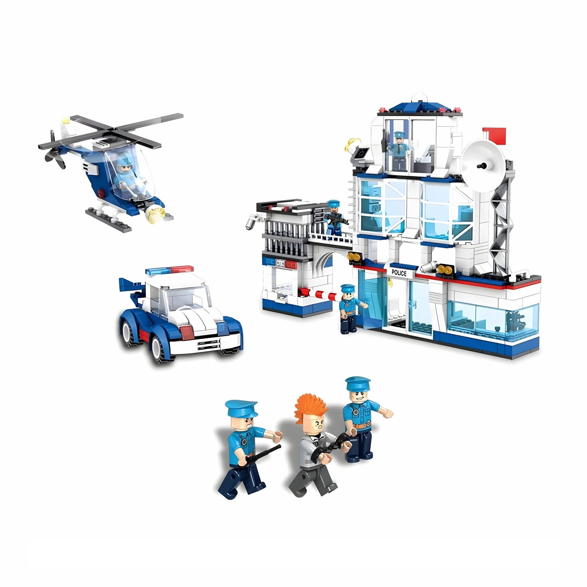 SWAT Police Station – 563 PCS STEM Action Toy for Kids 6+ - STEM Building Toy by LULEGO