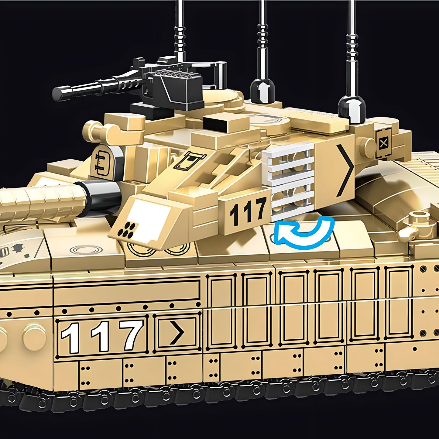 Challenger Main Battle Tank Building Set (461-Pieces)