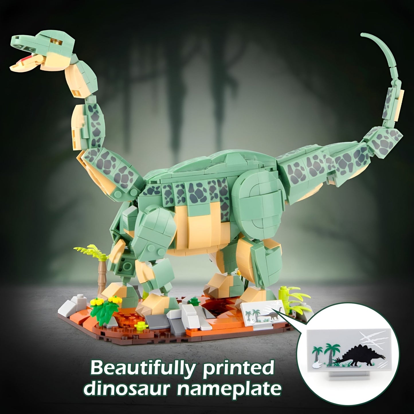 Dino Brontosaurus – 589 PCS Dinosaur Building Set for Kids - STEM Building Toy by LULEGO