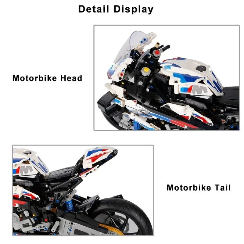 Racing Motorcycle Set – 1920 PCS Micro Blocks for Kids 6+ - STEM Building Toy by LULEGO