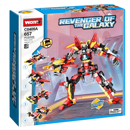 Transforming Robot – 657 PCS STEM Building Set for Kids - STEM Building Toy by LULEGO