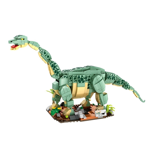 Dino Brontosaurus Building Block Set – 589-Piece Dinosaur Construction Toy (Kids 6+)