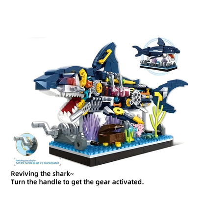 Cyberpunk Shark Building Set – Dive into an Exciting Marine Adventure! (499 Blocks) 6+