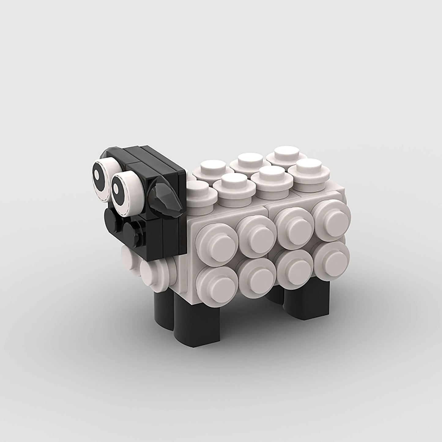 Mini Sheep Cartoon Toy – 52 PCS Animal Brick Set for Kids 6+ - STEM Building Toy by LULEGO