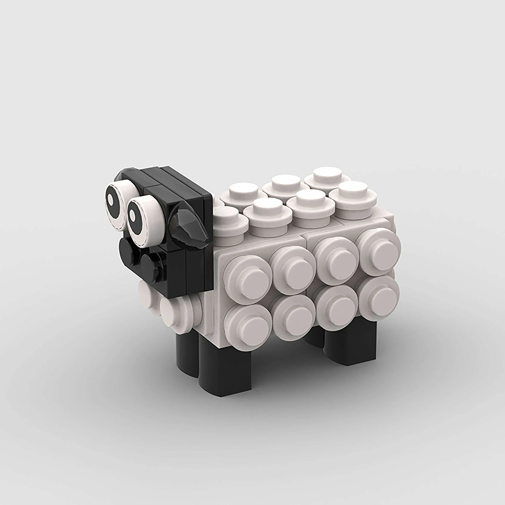 Mini Sheep Cartoon Toy – 52 PCS Animal Brick Set for Kids 6+ - STEM Building Toy by LULEGO