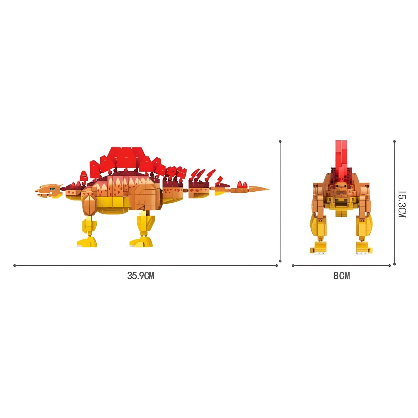 Stegosaurus Dino Building Set – 697 PCS STEM Toy for Kids 6+ - STEM Building Toy by LULEGO