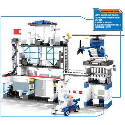 SWAT City Police Station Building Block Toy Set – 563 Pieces | Action-Packed Play (Kids 6+)