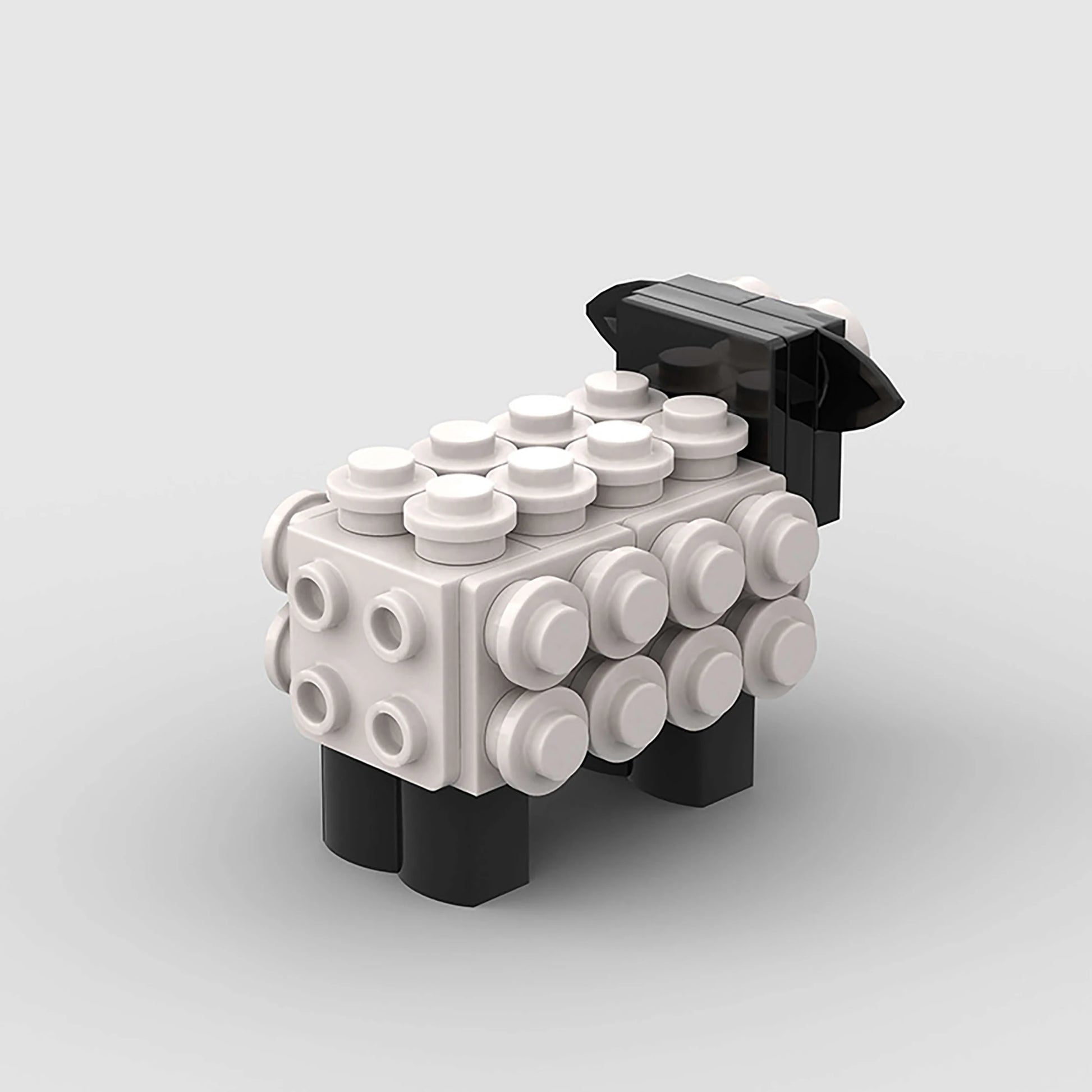 Mini Sheep Cartoon Toy – 52 PCS Animal Brick Set for Kids 6+ - STEM Building Toy by LULEGO