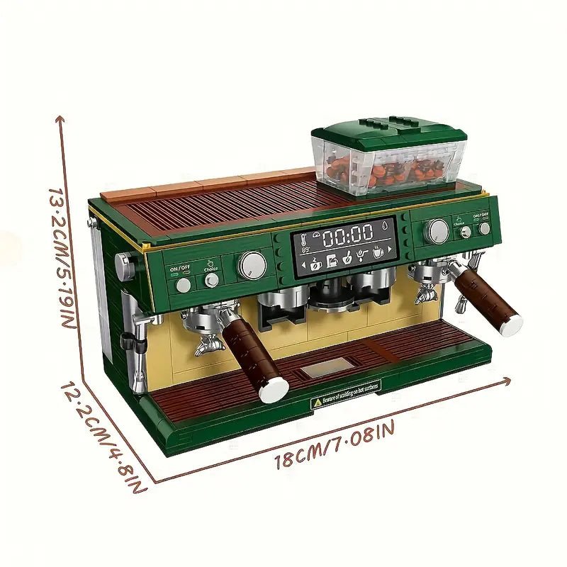 Mini Café Coffee Machine – 928 PCS DIY Model for Kids & Adults - STEM Building Toy by LULEGO