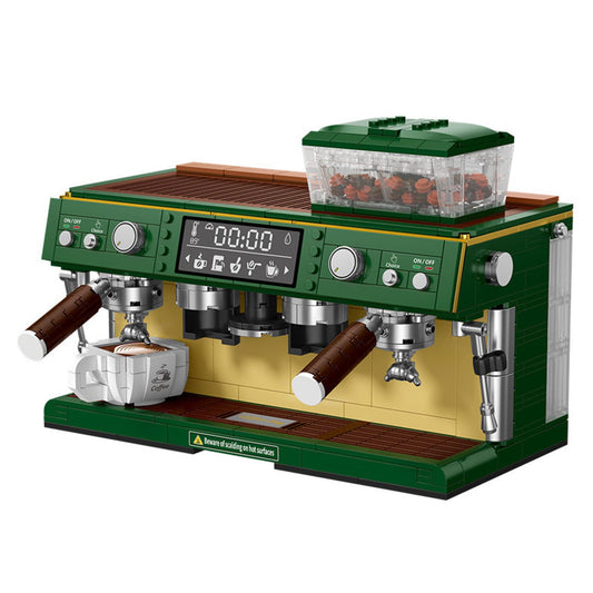Mini Café Coffee Machine – 928 PCS DIY Model for Kids & Adults - STEM Building Toy by LULEGO