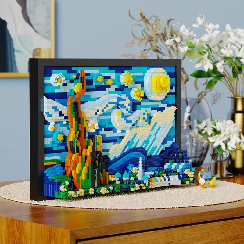 3D Oil Painting DIY Frame Set – 1731 PCS for Adults & Teens - STEM Building Toy by LULEGO