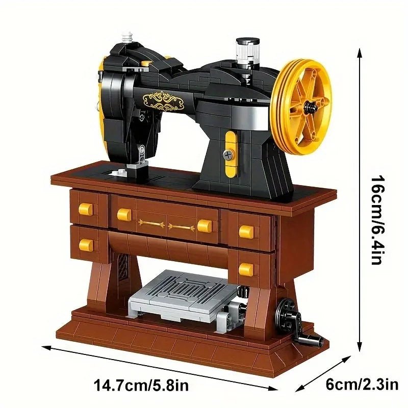 Retro Sewing Machine – 633 PCS DIY STEM Model for All Ages - STEM Building Toy by LULEGO