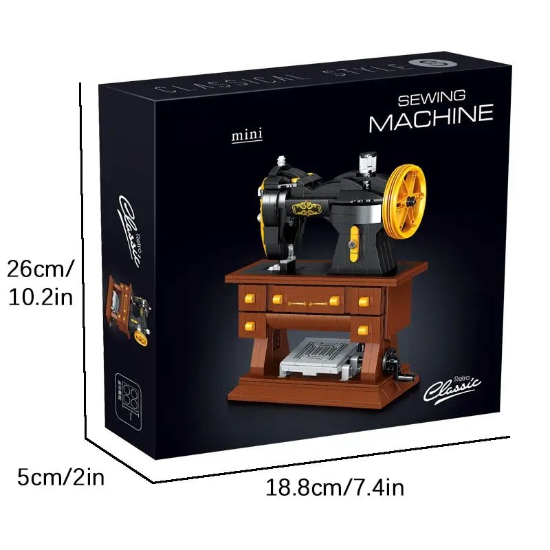 Retro Sewing Machine – 633 PCS DIY STEM Model for All Ages - STEM Building Toy by LULEGO