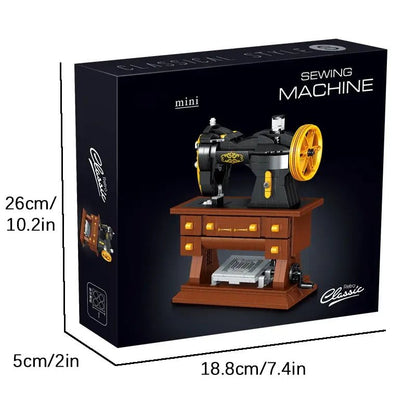 Retro Sewing Machine – 633 PCS DIY STEM Model for All Ages - STEM Building Toy by LULEGO