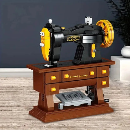 Retro Sewing Machine – 633 PCS DIY STEM Model for All Ages - STEM Building Toy by LULEGO
