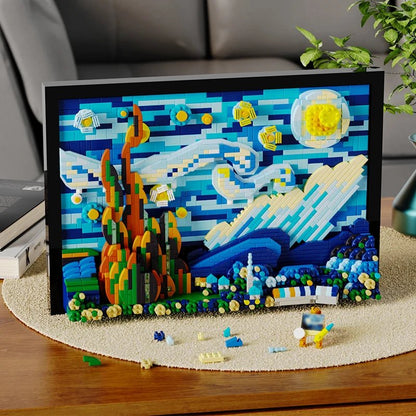 3D Oil Painting DIY Frame Set – 1731 PCS for Adults & Teens - STEM Building Toy by LULEGO